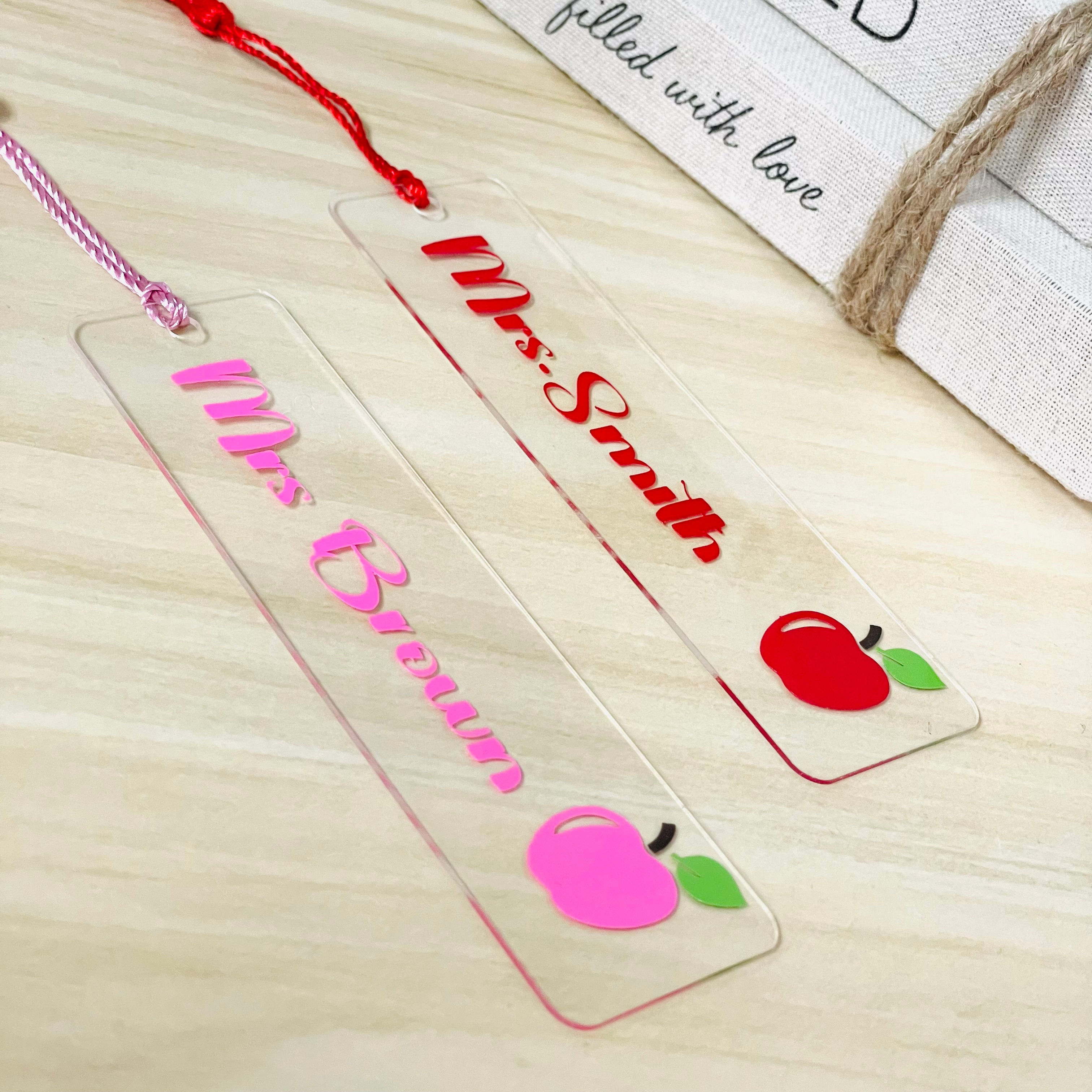 Personalized Acrylic Bookmark