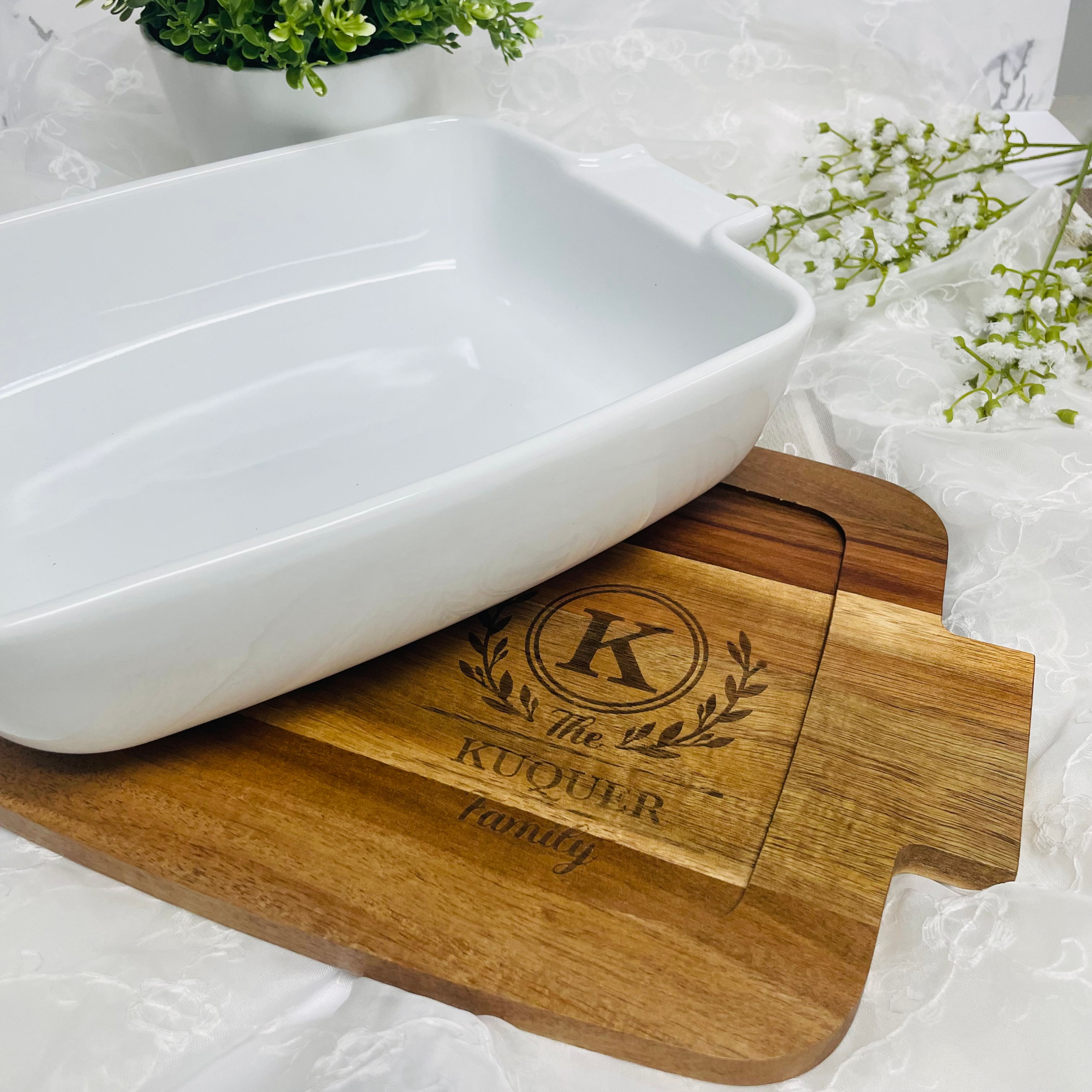 Ceramic casserole dish