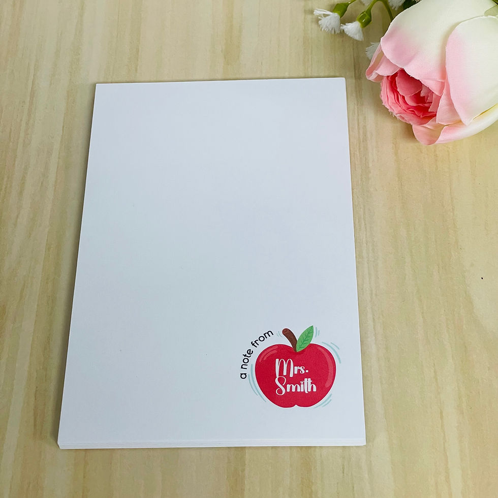 Thumbnail: Teacher Personalized Notepad Apple