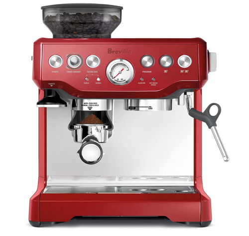 コーヒーメーカー・エスプレッソマシン Breville Barista Cranberry BES870CBXL Breville BES870CBXL Barista Express Espresso Machine, Cranberry