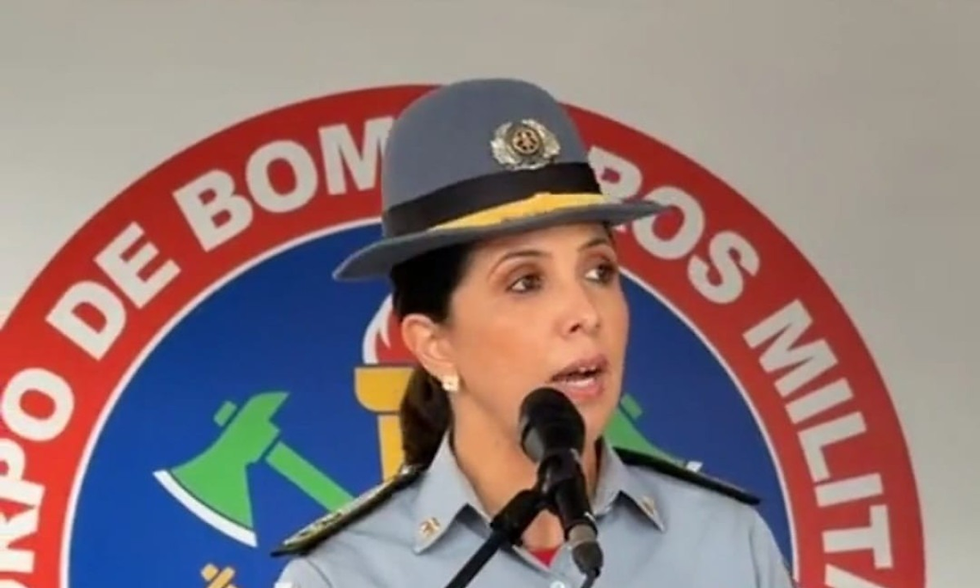 Coronel Jordana comemora aumento da presença feminina dentro do Corpo de Bombeiroscrédito: Captura de Imagem/Redes Sociais
