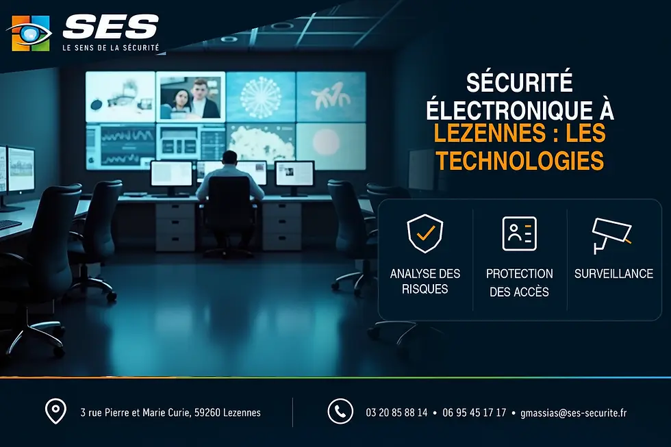 Adoptez des technologies sécurité électronique Lezennes pour une protection optimale — SES Sécurité, Lezennes