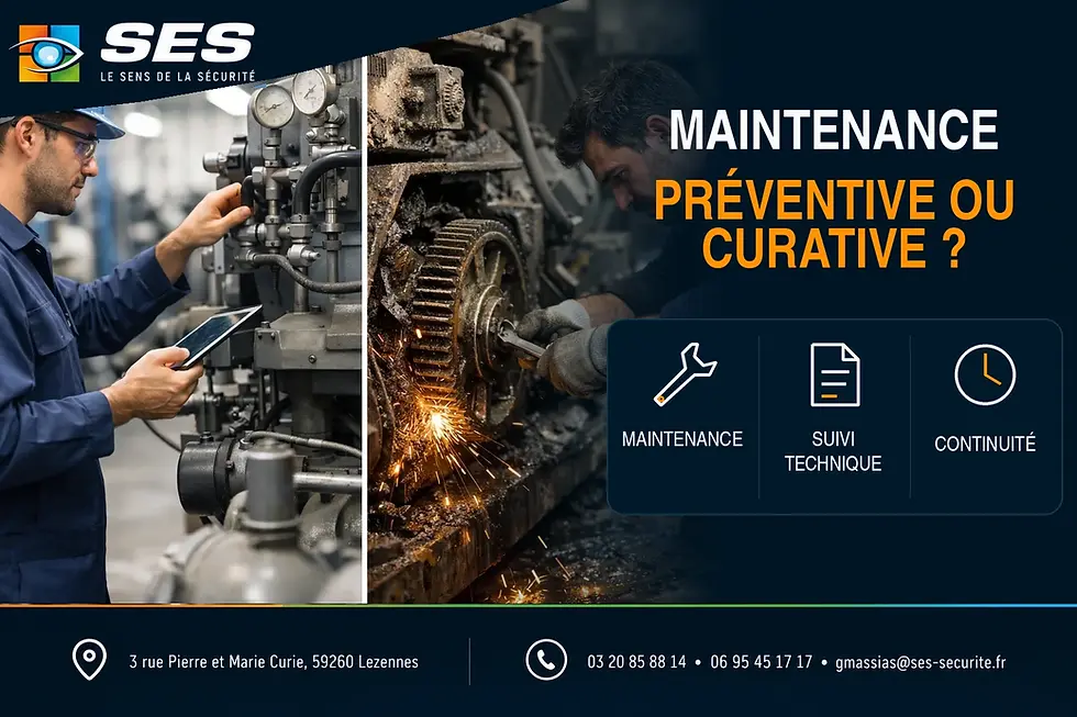 Maintenance préventive ou curative ? — SES Sécurité, Lezennes