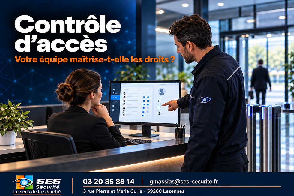 Illustration SES Sécurité — Contrôle d’accès : rendre votre équipe autonome sur les badges et les horaires