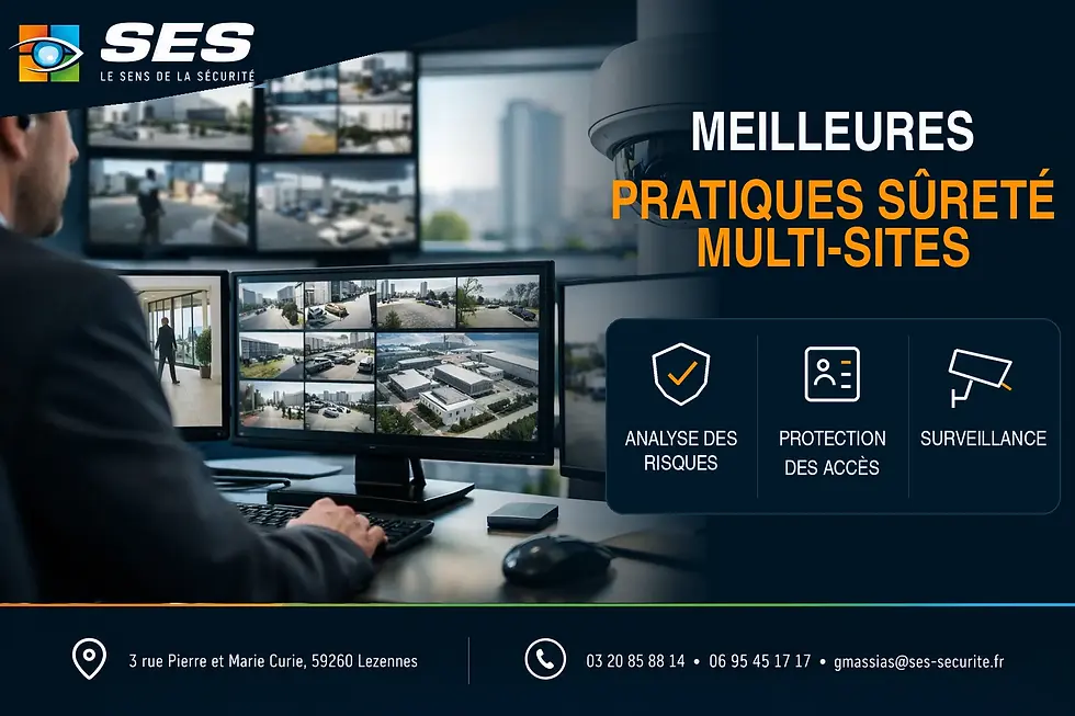 Meilleures pratiques sûreté multi-sites — SES Sécurité, Lezennes