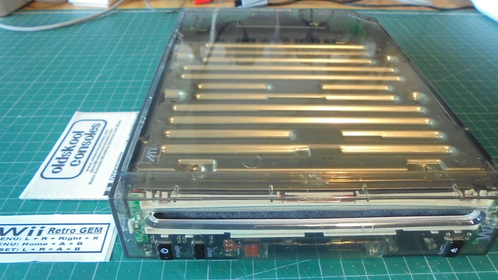 Thumbnail: Crystal Black PAL Nintendo Wii with PixelFX RetroGEM HDMI