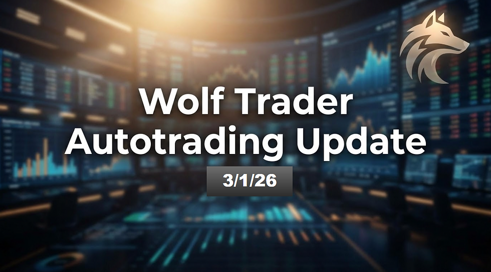 Wolf Trader Autotrading Update 3/1/26