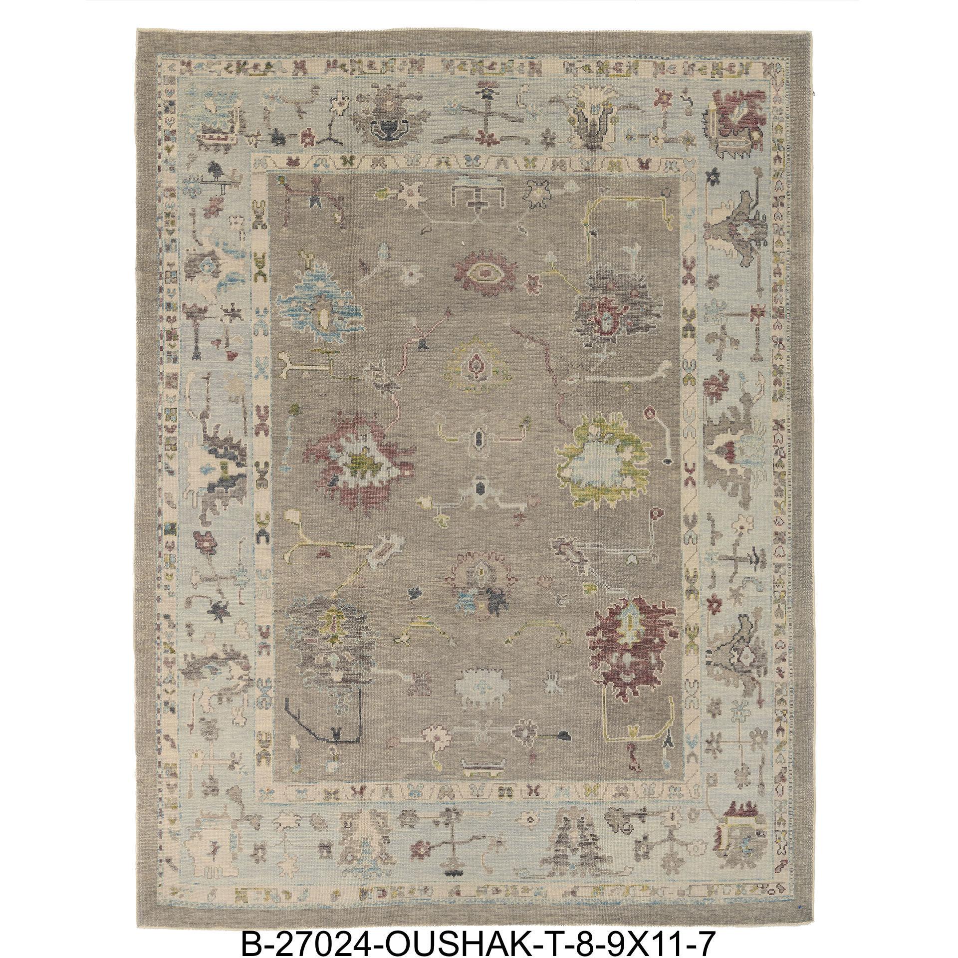 B-27024 Oushak T 8.9x11.7