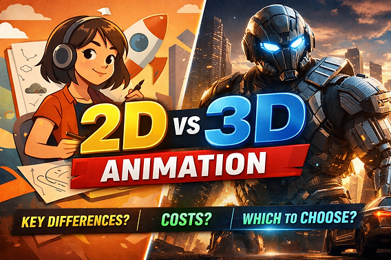 2D vs 3D Animation: What's the Real Difference and Which One 2D vs 3D Animation: What's the Real Difference and Which One