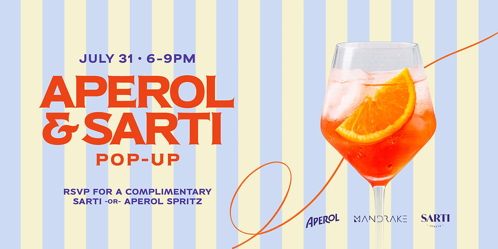 Aperol & Sarti Pop-Up