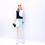 Miniaturbild: Integrity Toys Poppy parker Silver Soiree wearing mini retro dress in blue and navy colours