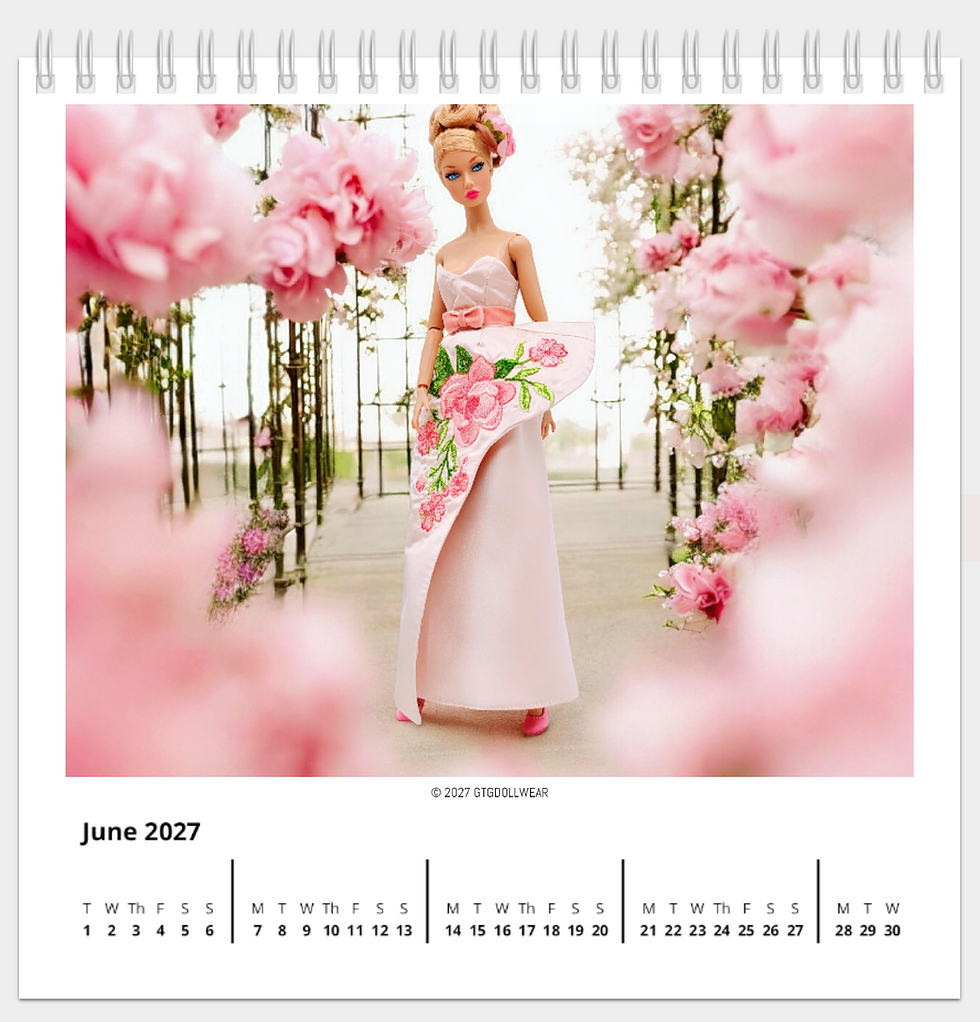 2027 Doll Collector desk calendar