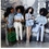 Miniature : Four dolls in stylish blue outfits, 