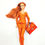 Miniatura: Blonde Poppy Parker Poppy Parker Alluring doll in orange sequin mini dress