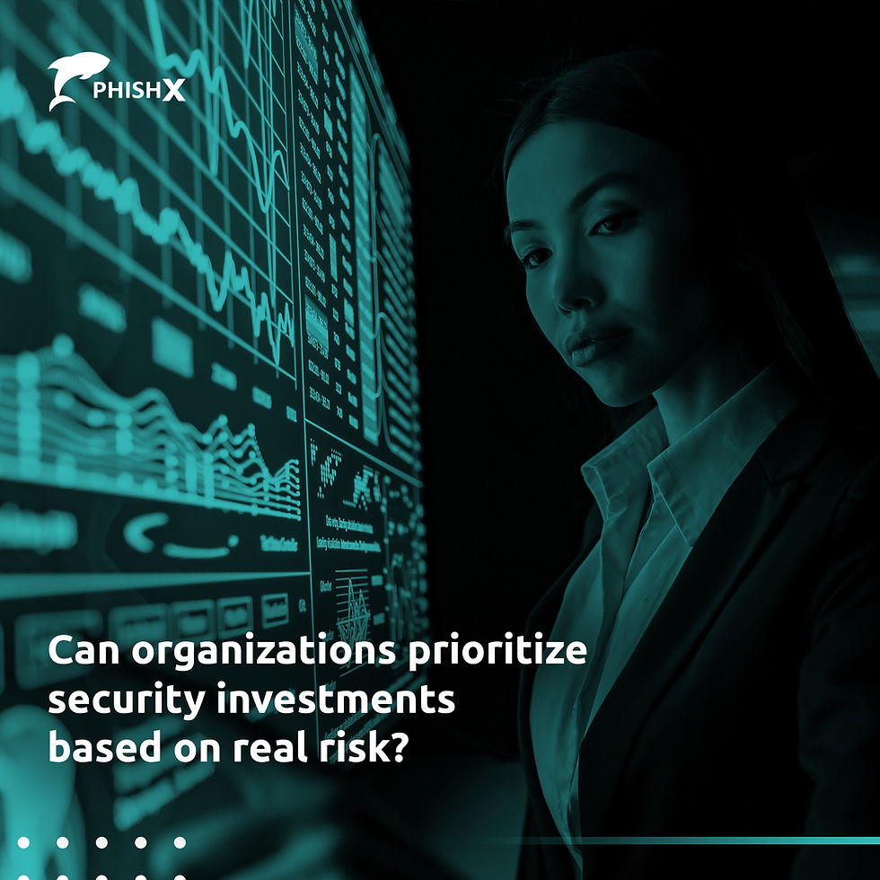 Can organizations prioritize security investments based on real risk?