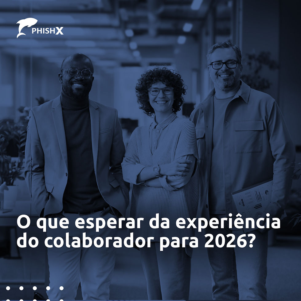 A imagem apresenta uma pessoa utilizando um notebook, vista de perfil, em um ambiente com forte apelo visual à segurança digital. Sobre o fundo, há elementos gráficos que representam usuários conectados por linhas e ícones de cadeados, simbolizando redes, proteção de dados e controle de acessos. O conjunto visual remete a um ecossistema digital interconectado, no qual a segurança depende tanto da tecnologia quanto do comportamento humano.