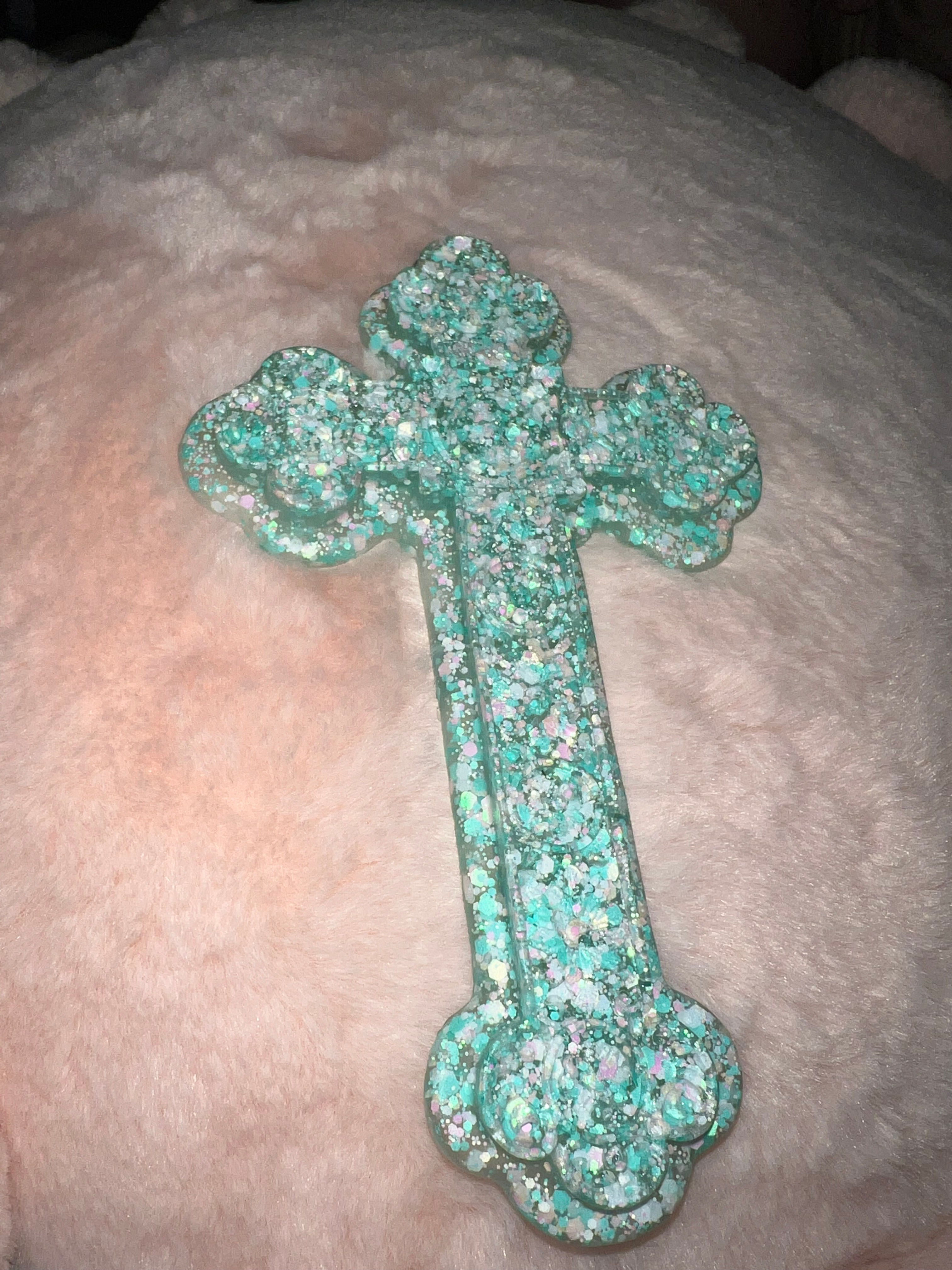 Small cross Blue and Pink 