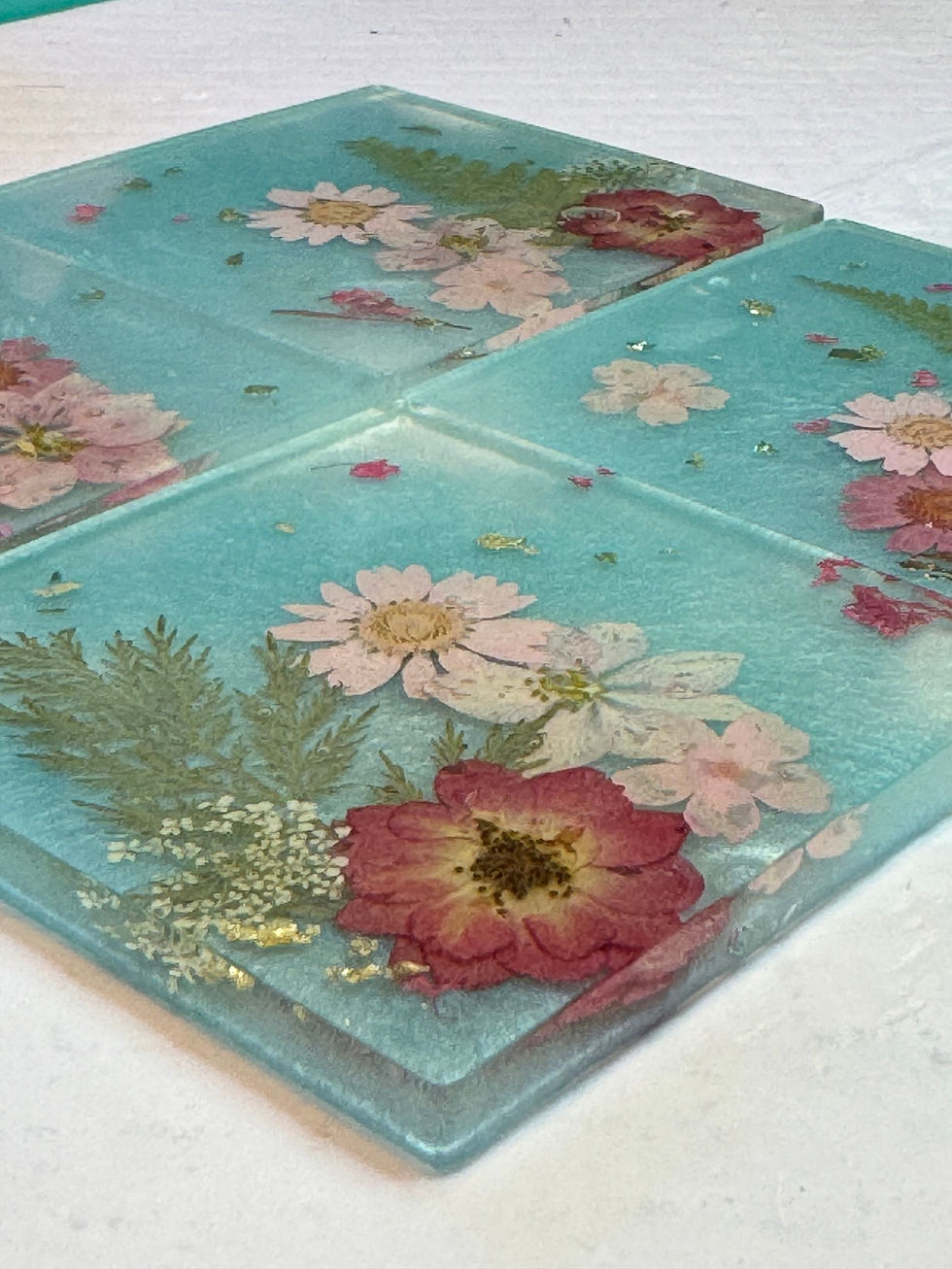 Thumbnail: Flower coasters - Darlene