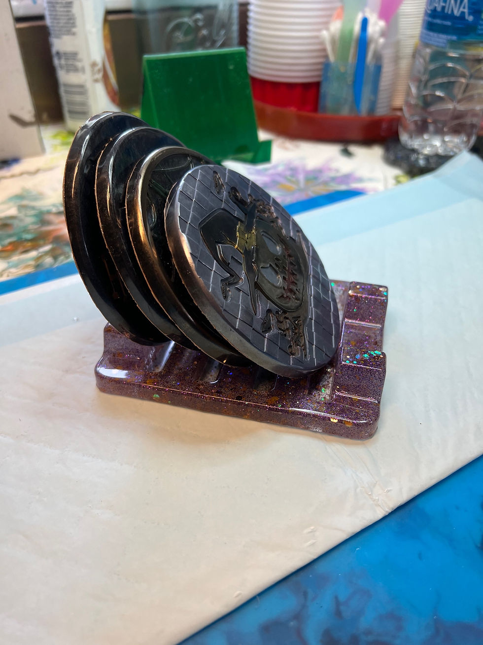 Thumbnail: Halloween Coasters with Stand
