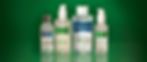 Vegan beauty care set featuring four Bioland skincare products in white packaging against a green background