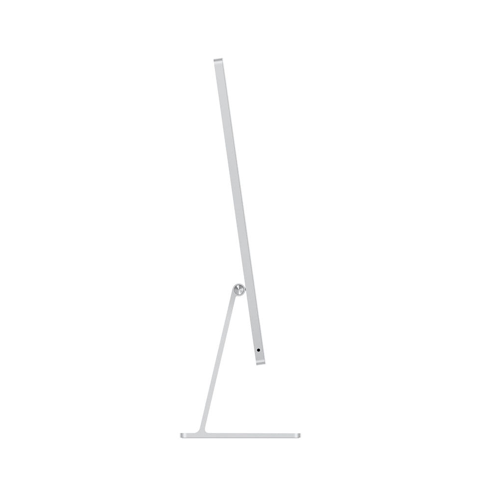 Miniatura: Vista de perfil lateral extremadamente delgado de la Apple iMac con chip M4, resaltando su diseño minimalista de 11.5 mm y su