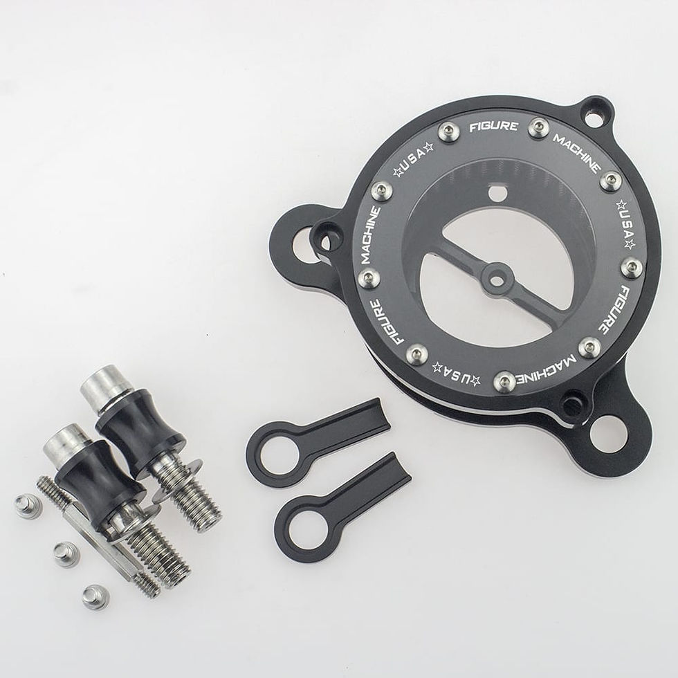 Thumbnail: Black motorcycle engine component kit