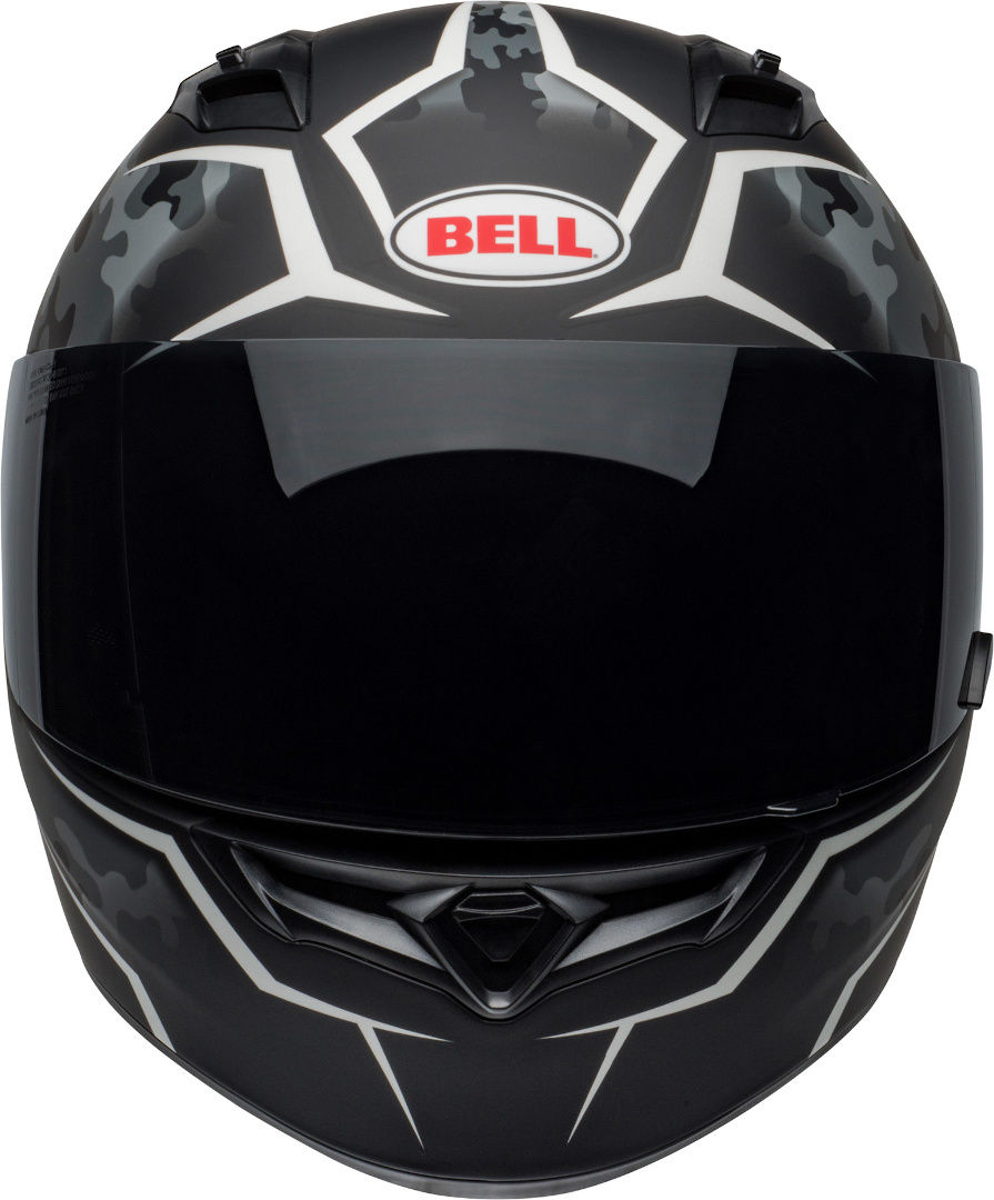Thumbnail: Black and gray Bell motorcycle helmet