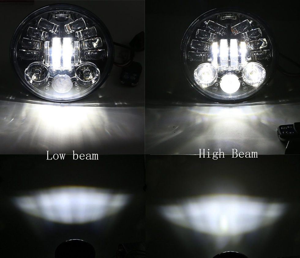 LED headlight low and high beam