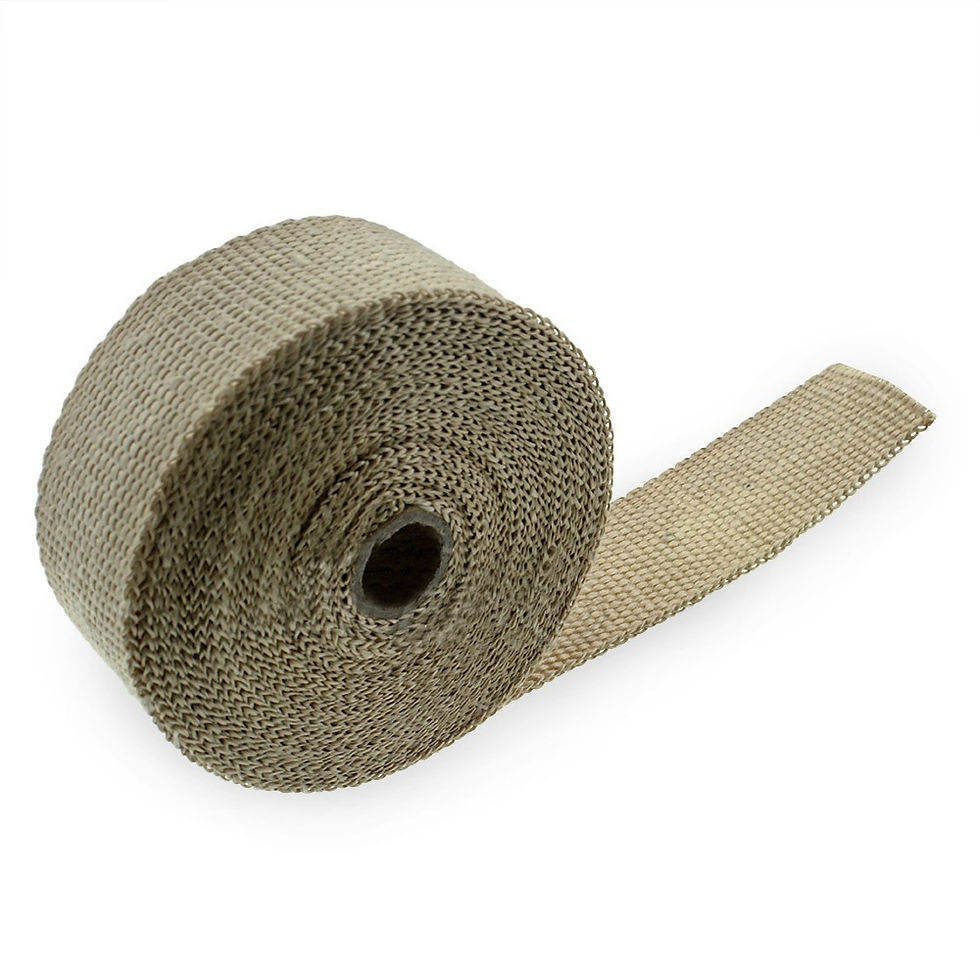 Exhaust header wrap roll