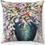 Thumbnail: "Dancing Flowers in Vase" Throw Pillow