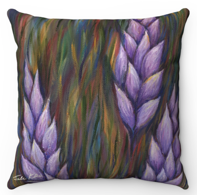 "Lavender Lupines" Throw Pillow