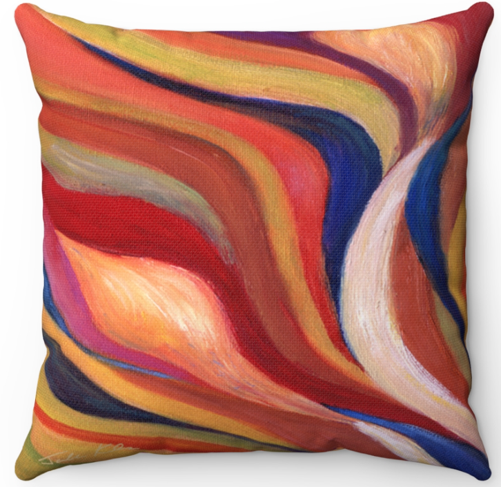 "Shabbat Candles 4" Throw Pillow