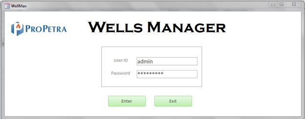 WellMan Login Screen