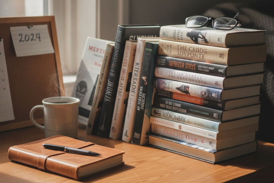 Professional illustration showing cozy and reading and nook concepts for character driven suspense novel recommendations
