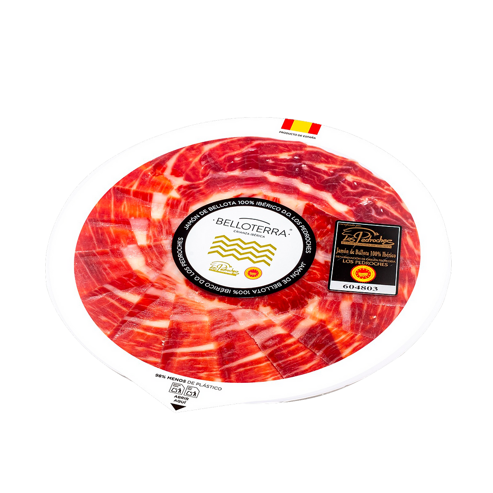 100% Ibérico Eikel-Gevoerde Ham D.O.P Los Pedroches - Handgesneden