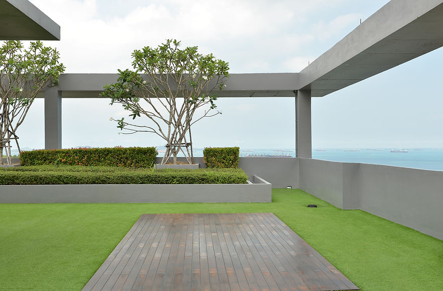 Azotea verde