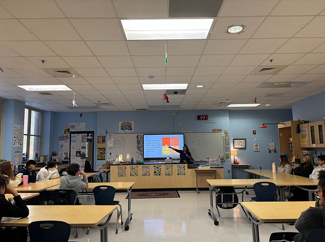 CO Safe Schools founder Nikki James Zellner speaks to a high school environmental science class about carbon monoxide safety