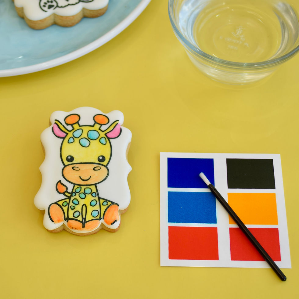 ejemplo de como pintar las galletas.