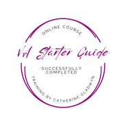 VA Starter Guide certification - virtual assistant training course completion badge