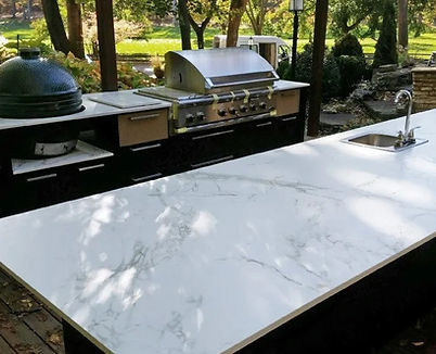 Outdoor kitchen area using Dekton