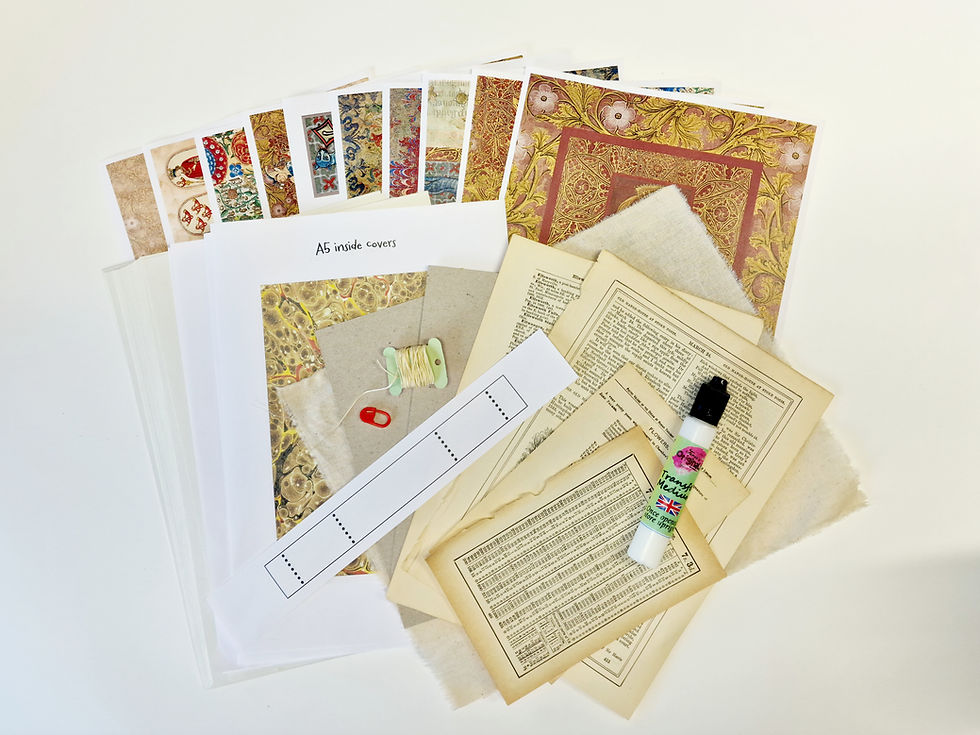 Thumbnail: A5 Collage book kit in 3 styles