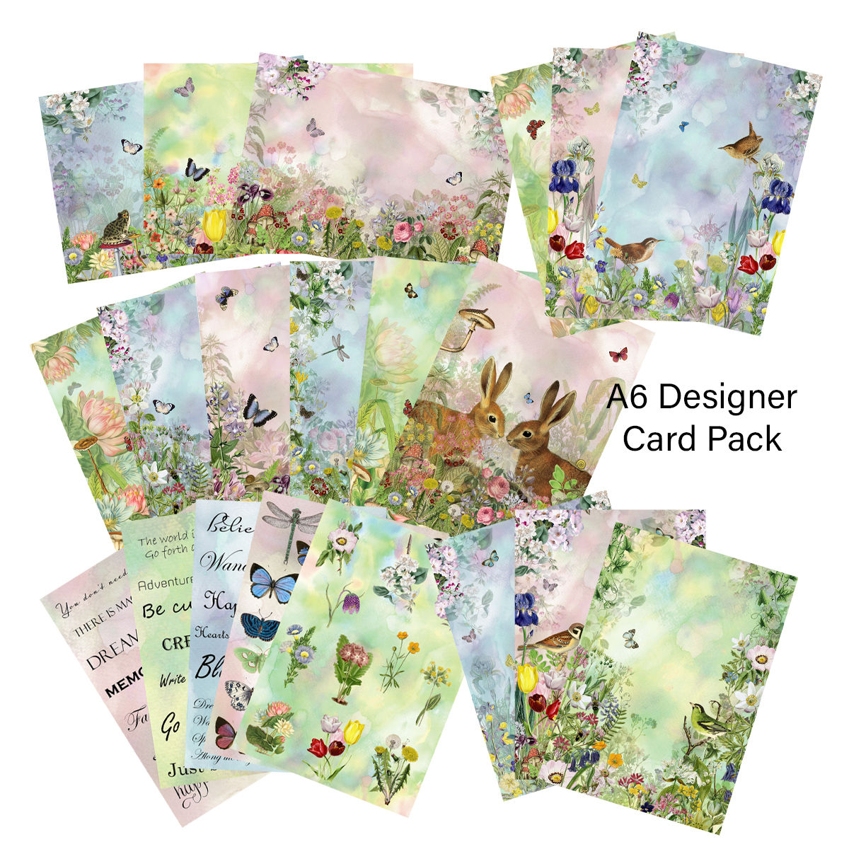 New Beginnings Designer card pack. A6 350gsm