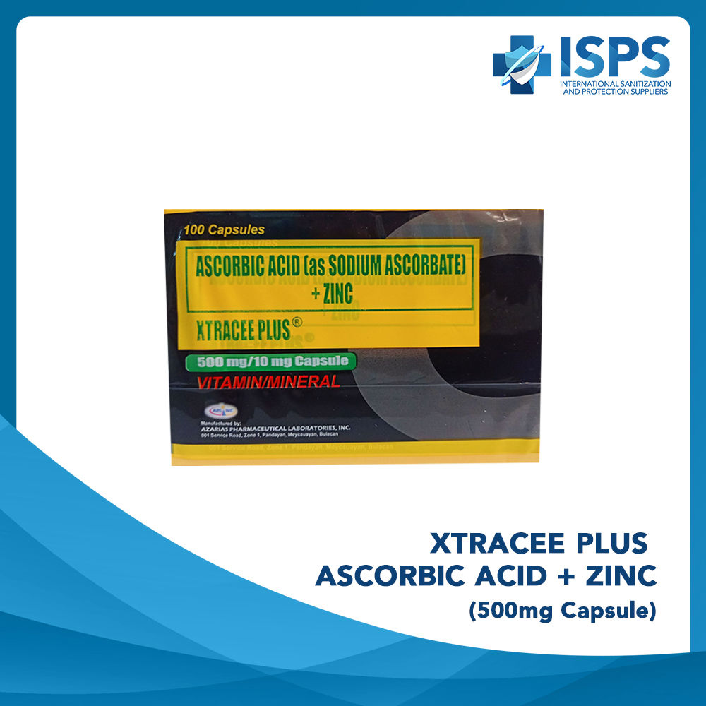 Extracee Xtracee Plus Ascorbic Acid + Zinc (500mg Capsule) | 1 Capsule | ISPS ...