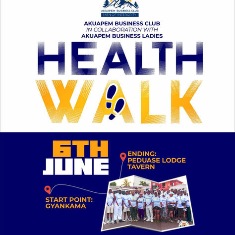 Health Walk By Akuapem Business Club