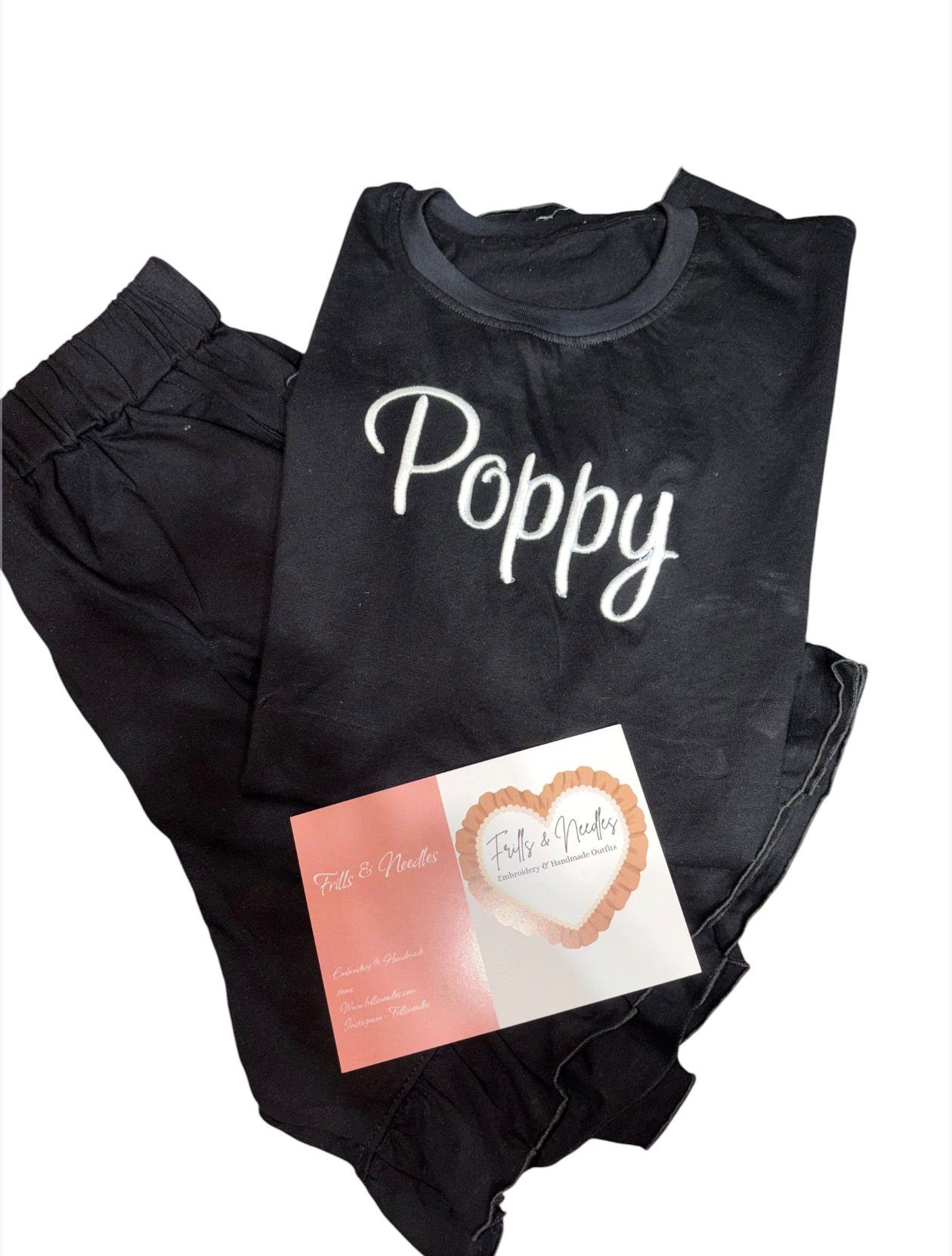 Frills short sets with puff font 