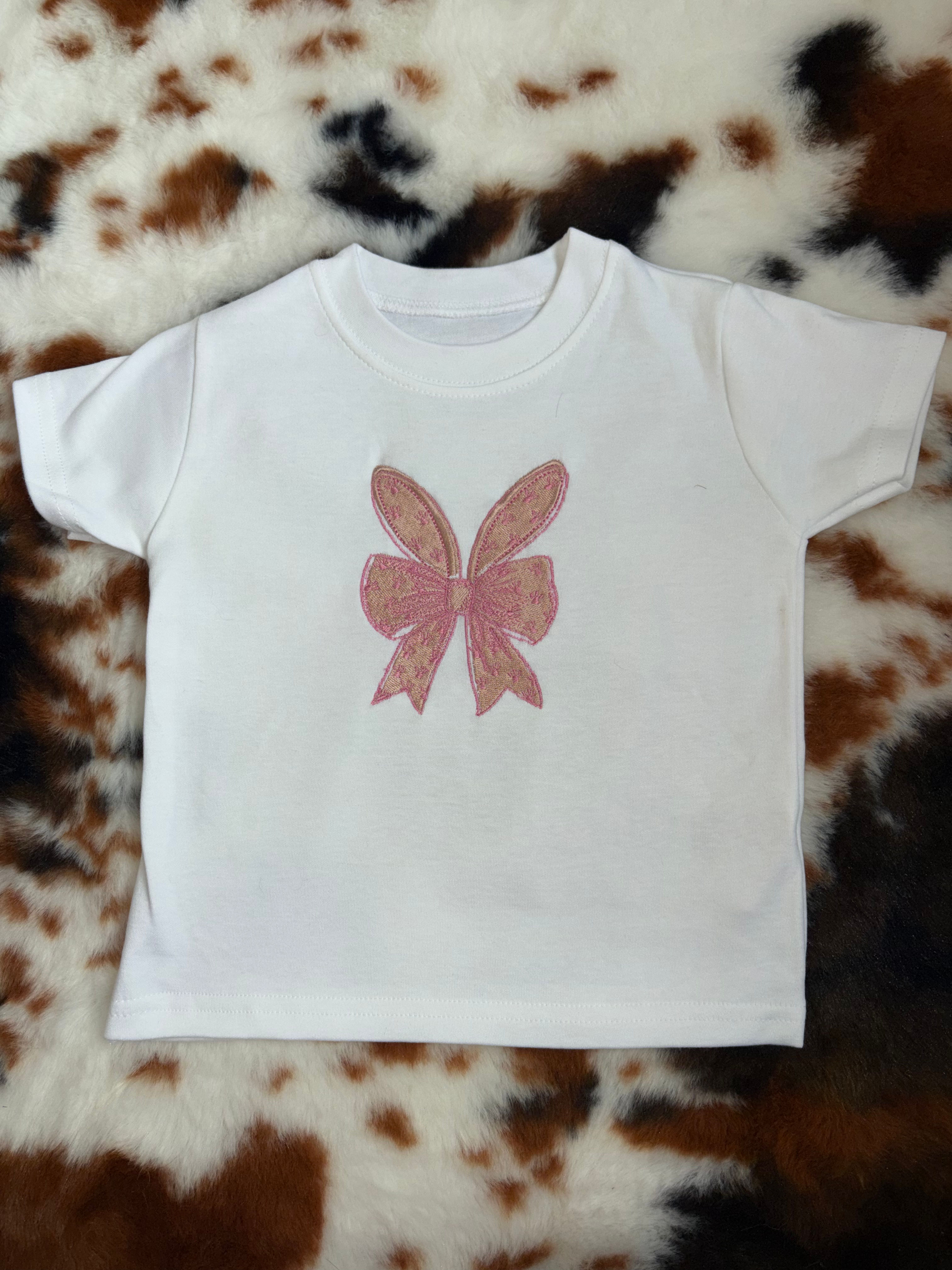 Bunny bow t shirts 
