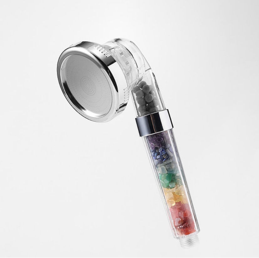 Thumbnail: Chakra Crystal Anion Filtration High Pressure Water Saving Handheld Showe