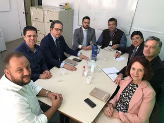 Encontro na Secretaria Municipal de Saúde do município de Contagem