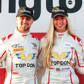 Blake And Brea Angliss Celebrate Podium Finish In First Race Together