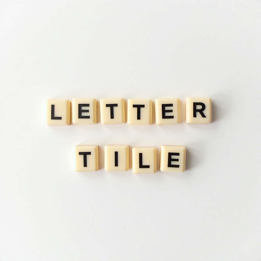 Magnetic Letter Tiles